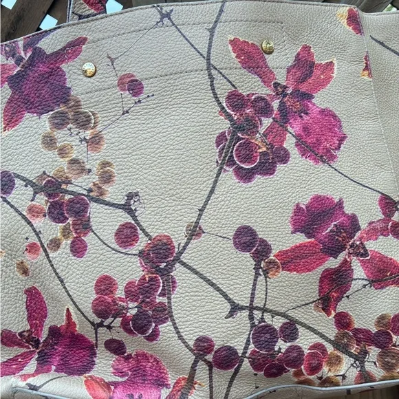 Furla Floral Cream and Pink Women's Tote Bag - Picture 3 of 4